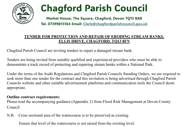 Tender for protection of eroding stream banks